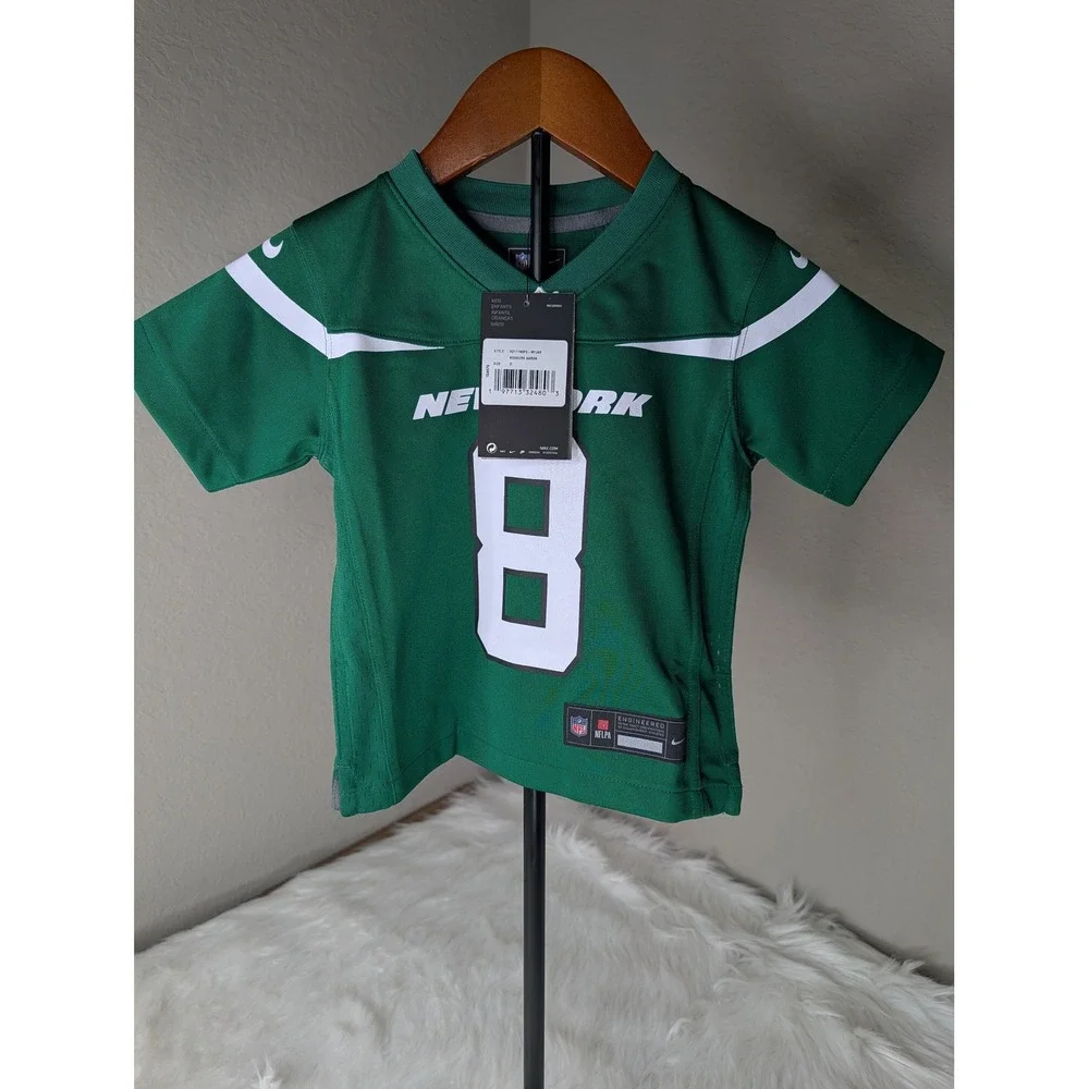 Nike NFL Jersey Kids 2T Green Aaron Rodgers New York Jets 8 9Z1T1N9P9-NYJAR